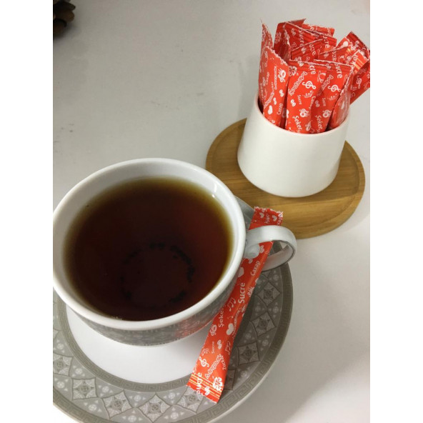 Stick Şeker 3 Gr x 1000'li Kırmızı Baskılı Toz Şeker - 2