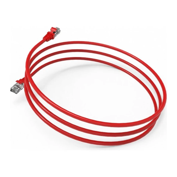 Inca Cat6 2 Metre Kırmızı Patch Kablo Ethernet Kablosu - Resim 3