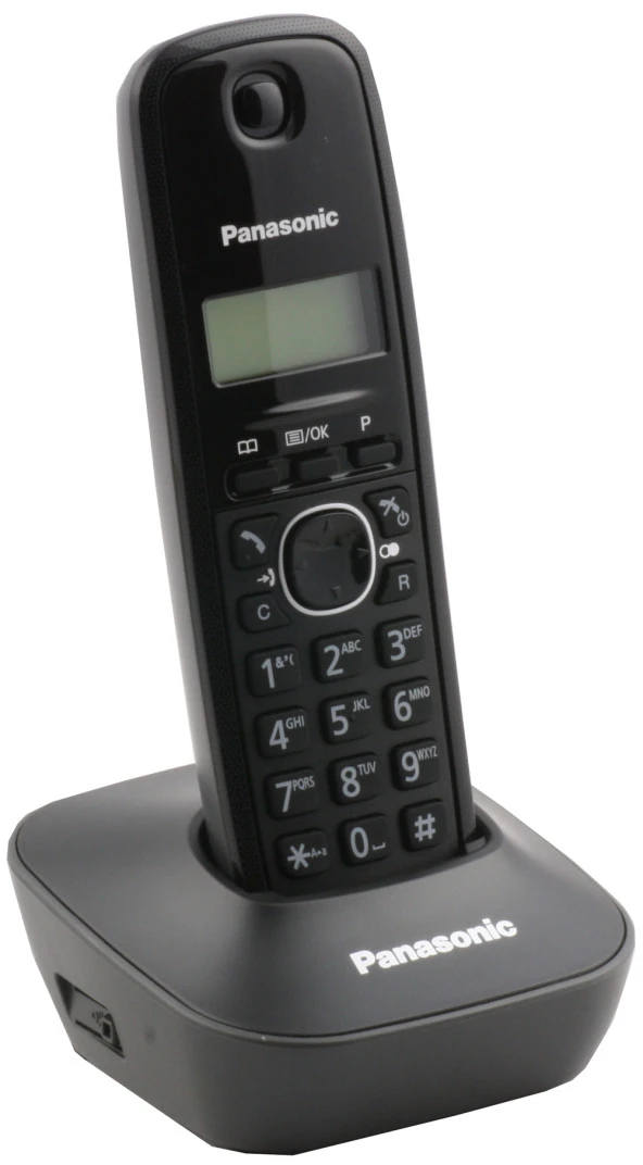 Panasonic Siyah Telsiz Dect Telefon 50 Rehber Kapasiteli Telsiz Telefon