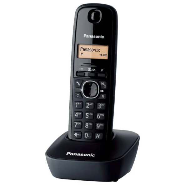 Panasonic Siyah Telsiz Dect Telefon 50 Rehber Kapasiteli Telsiz Telefon - Resim 2