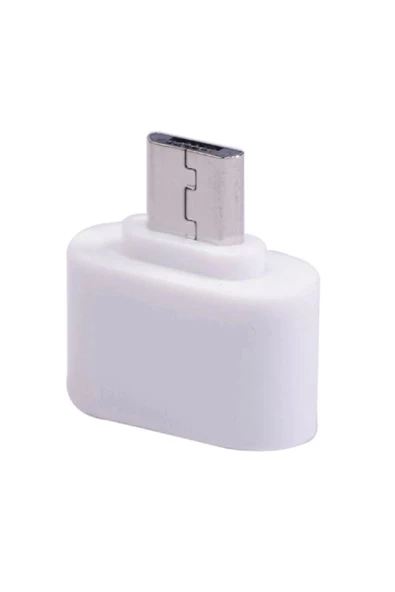 Mikro Usb Host Otg Dönüştürücü Çevirici Adaptör Beyaz - 4