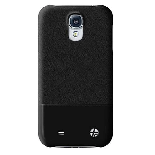 Samsung Galaxy S4 Kılıf Trexta Marka Deri Dokulu Dikişli Sert - Siyah - Resim 4