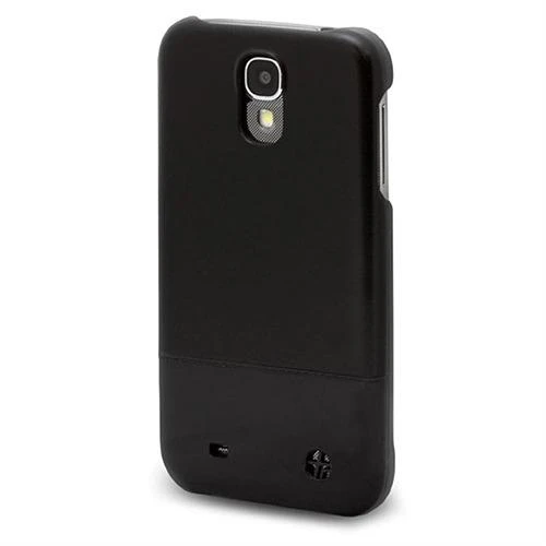 Samsung Galaxy S4 Kılıf Trexta Marka Deri Dokulu Dikişli Sert - Siyah - Resim 2