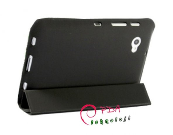Samsung P6200 Galaxy Tab 7 Plus Ultra Slim Deri Kılıf - Siyah Renk