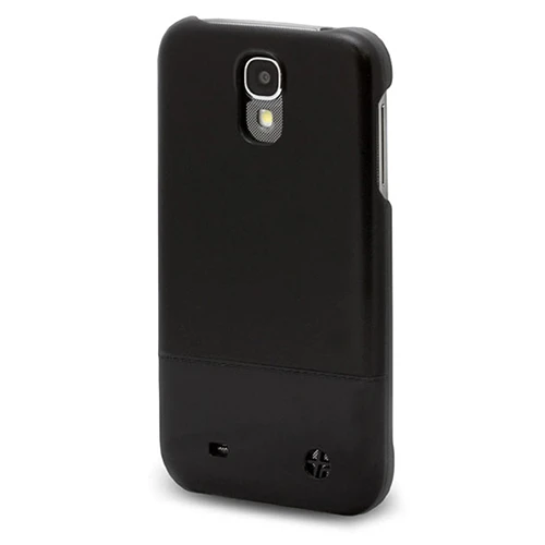 Samsung Galaxy S4 Kılıf Trexta Marka Deri Dokulu Dikişli Sert - Siyah - Resim 3