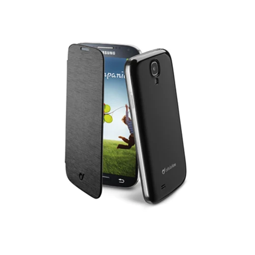 Samsung Galaxy S4 Cellular Line Flip Book Kılıf - Siyah BACKBOOKGALAXYS4BK (Outlet) - Resim 2