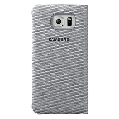 Samsung Galaxy S6 Flip Wallet (Tekstil) Orjinal Gri EF-WG920BSEGWW