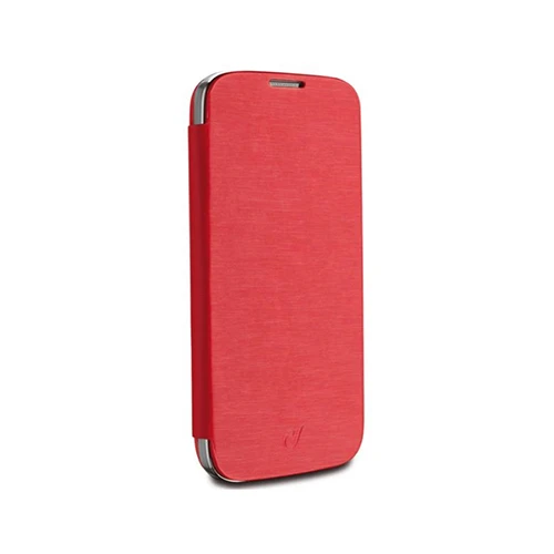 Samsung Galaxy S4 Cellular Line Flip Book Kılıf Kırmızı - BACKBOOKGALAXYS4R (Outlet) - Resim 4