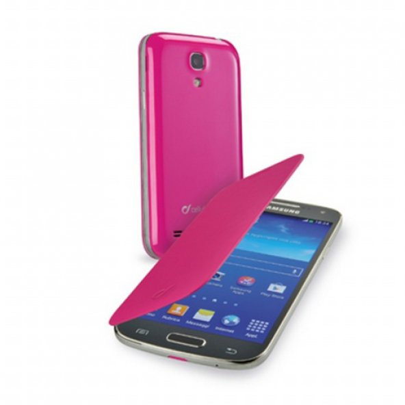 Samsung Galaxy S4 Mini Cellular Line Flip Book Kılıf Pembe - BACKBOOKGALS4MINP (Outlet)