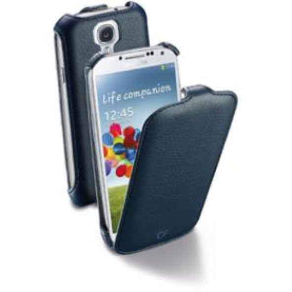Cellular Line Samsung Galaxy S4 Flap Mıknatıssız Kılıf Lacivert - FLAPGALAXYS4B (Outlet)