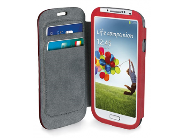 Cellular Line Samsung Galaxy S4 Book Card Kılıf Kırmızı - BOOKCARDGALAXYS4R (Outlet)