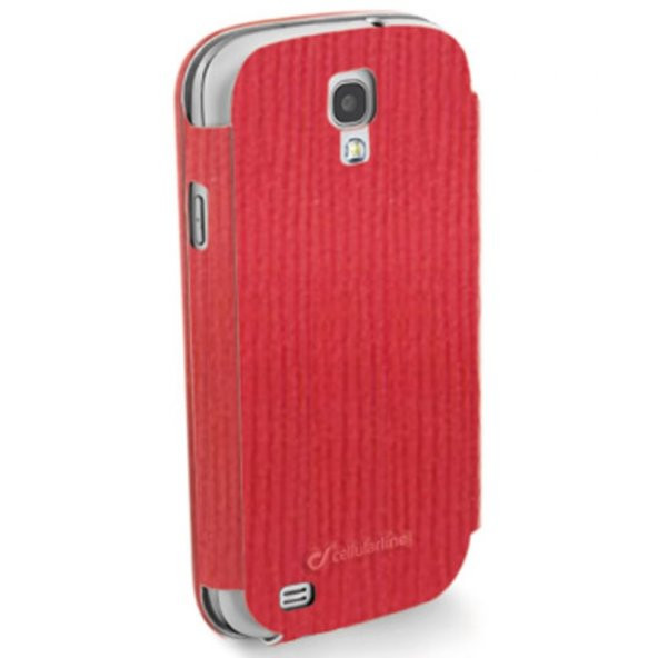 Cellular Line Samsung Galaxy S4 Book Card Kılıf Kırmızı - BOOKCARDGALAXYS4R (Outlet) - Resim 3