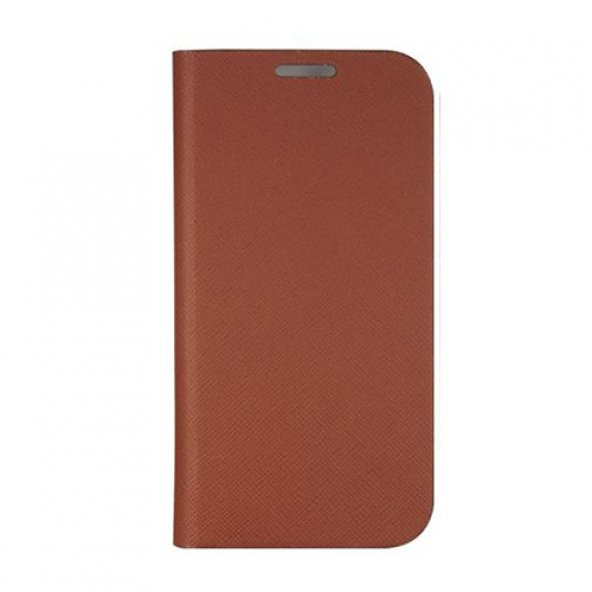 Samsung Galaxy S4 Orjinal Anymode Diary Case Kılıf - Kahverengi (Outlet)