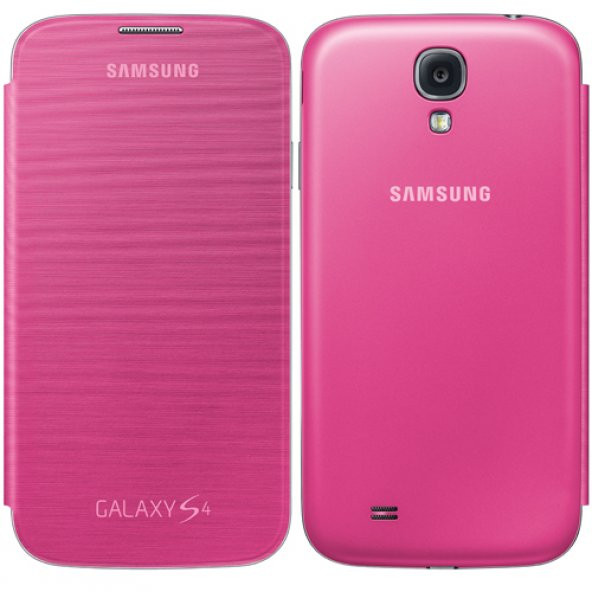Samsung Galaxy S4 Flip Cover Orjinal Kılıf - Pembe EF-FI950BPEGWW (Outlet)