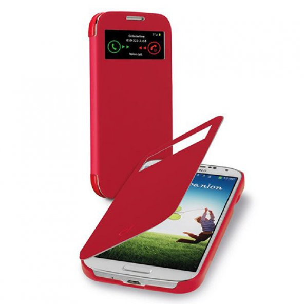 Cellular Line Samsung Galaxy S4 Book ID Kılıf Kırmızı - BOOKCIDGALAXYS4R (Outlet)