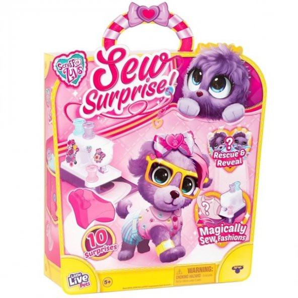 Scruff a Luvs Moda Oyun Seti Mor CRU06000-30168-1 - 2