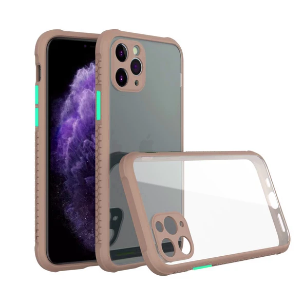 Apple iPhone 11 Pro Life Silikon Kılıf - Pudra