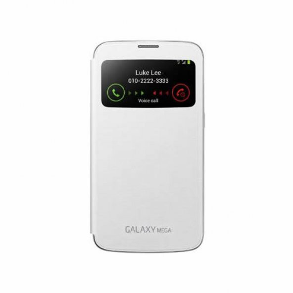 Samsung i9200 Galaxy Mega Orjinal S View Cover Kılıf - Beyaz EF-CI920BWEGWW (Outlet)