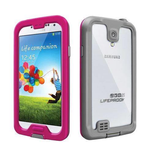 Samsung Galaxy S4 LifeProof Ultra Koruma Kılıfı - Pembe-Gri
