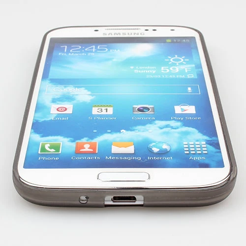 Samsung i9500 Galaxy S4 Süper Slim Kılıf 0.3 mm - Gri - Resim 5