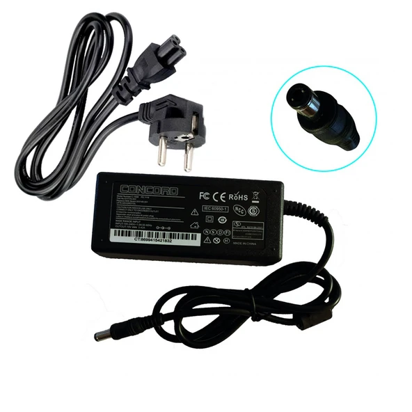 PdaTeknoloji Concord 19V Toshiba Notebook Şarj Adaptörü C-1508 - Siyah - Resim 3