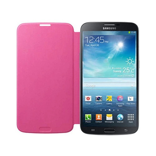 Samsung i9200 Galaxy Mega Flip Cover Orjinal Kılıf - Pembe (Outlet) - Resim 4