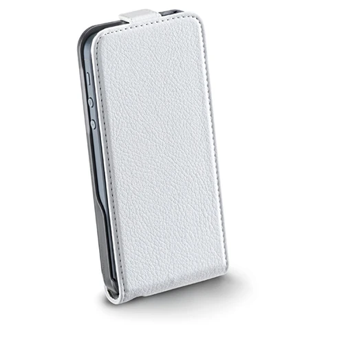 Cellular Line iPhone SE/5S/5 Flap Essential Kuzu Derisi Kılıf Beyaz - FLAPESSENIPHONE5W (Outlet) - Resim 2