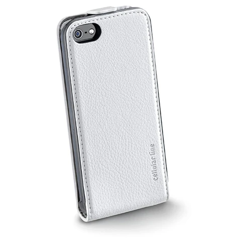 Cellular Line iPhone SE/5S/5 Flap Essential Kuzu Derisi Kılıf Beyaz - FLAPESSENIPHONE5W (Outlet) - Resim 3