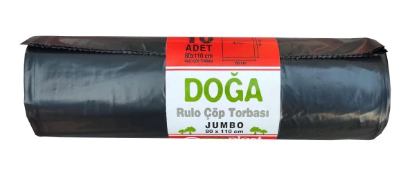 Ecoplast Battal Boy Çöp Torbası Poşeti - 500 Gr. - 90 Litre - 80 x 110 Cm / 10 Adetlik 3 Rulo - Resim 3