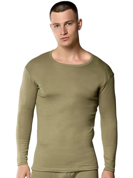 Gümüş Erkek Termal Fanila Atlet Üst İçlik Uzun Kollu - 2