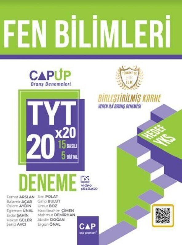 TYT Fen Bilimleri 20 x 20 Up Deneme Çap Yayınları