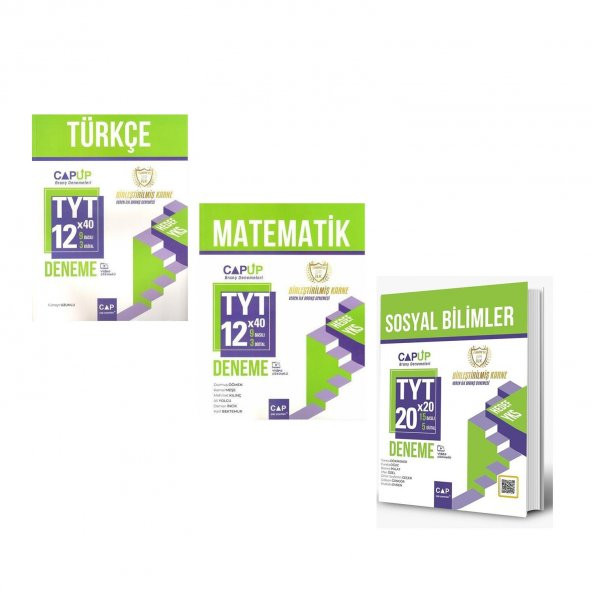 Çap Yayınları TYT Eşit Ağırlık Deneme Seti 3 Kitap