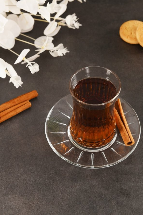 Paşabahçe elysia kristal çay bardağı seti takımı - 12 parça çay seti 950054