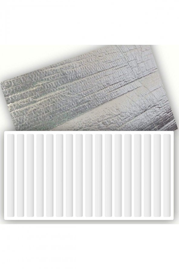 2 Adet Alüminyum Folyolu Radyatör Petek Arkası Isı Yalıtım Izolasyon Levhası 50x100 cm Kalınlık10mm - 2