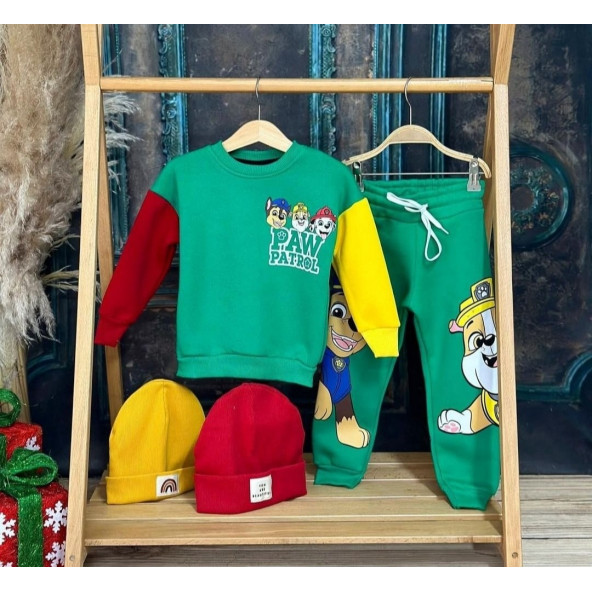 Erkek Çocuk Yeşil Renk Paw Patrol Takım