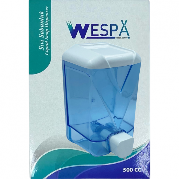 Wespa Plastik Şeffaf Sıvı Sabun Dispenseri 500 ml. x 10 Adet - 2