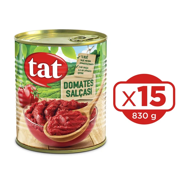 Tat Domates Salçası 830 gr 15 Adet