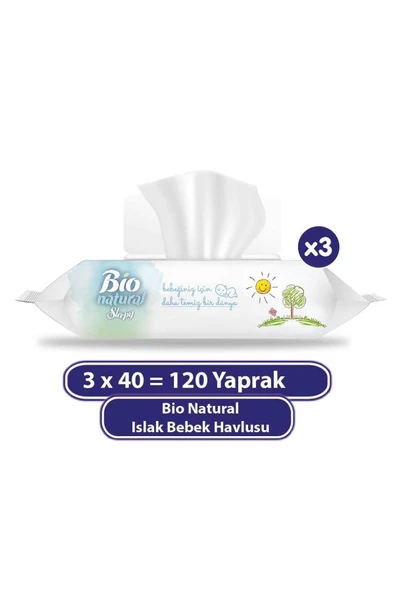 Sleepy Bio Natural Islak Havlu 24x40 (960 Yaprak) ürün görseli