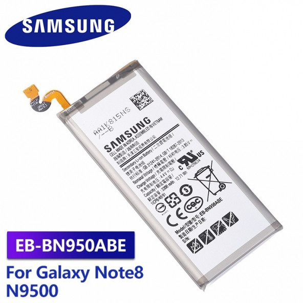 Samsung Galaxy Note 8 Batarya N950 Eb-bn950abe Uyumlu Yedek Batarya