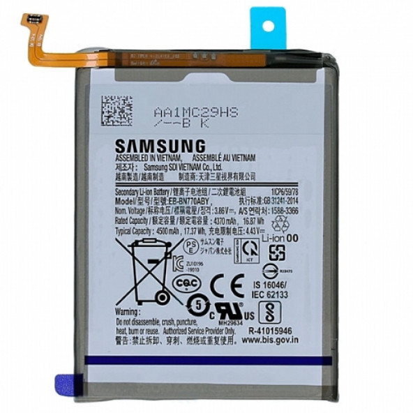 Samsung Galaxy Note 10 Lite Batarya Eb-Bn770Aby N770F Uyumlu Yedek Batarya