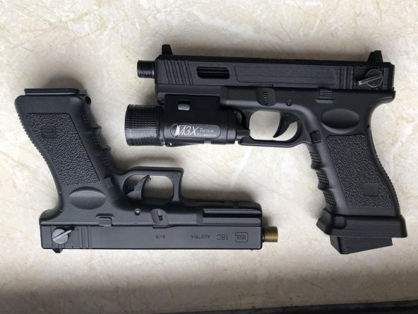 Airsoft Glock İplik Adaptörü. Aep G18C Cm Ye Uyar. 030 Ve Tokyo Marui Plastik Aparat