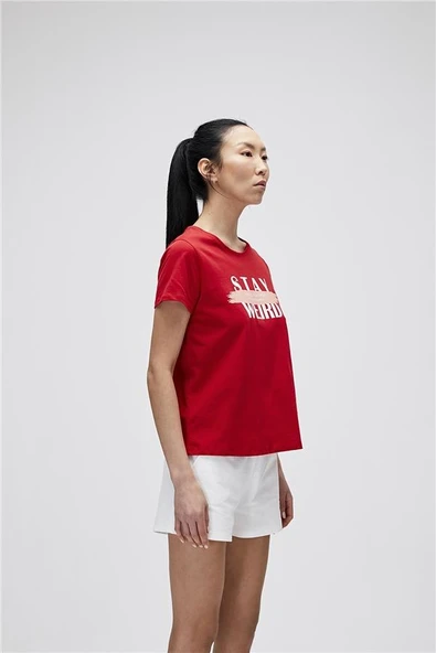 Bad Bear 21.03.07.008-C54 Stay Weird Tee Kadın Tişört - 3