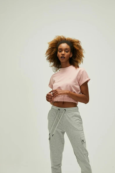 Bad Bear 21.03.12.001-C39 Emma Crop Kadın Sweatshirt - Resim 4