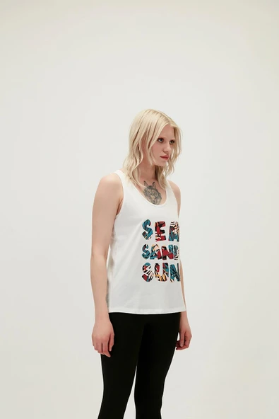 Bad Bear 21.03.23.002-C04 Sea Sand Sun Kadın Atlet - 7