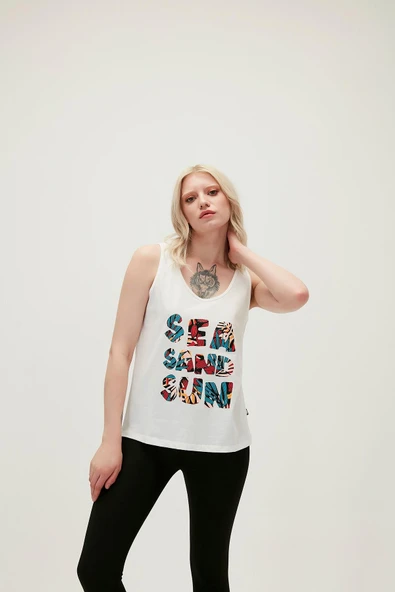 Bad Bear 21.03.23.002-C04 Sea Sand Sun Kadın Atlet - 2
