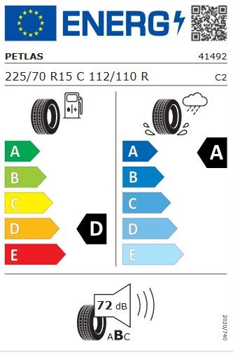 Petlas Full Power PT825 Plus 225/70 R15C 112/110R Yaz Lastiği - 2025 - 2