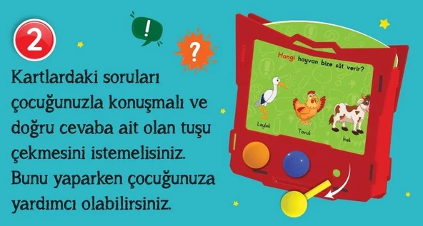 Y.Z. 16-24 Ay Konuşma ve Dikkati Geliştiren Cırt Cırtlı Etkinlik Kitabım ve 16-36 Ay Konuşturan Oyuncak İkili Seti - 9