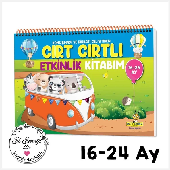 Y.Z. 16-24 Ay Konuşma ve Dikkati Geliştiren Cırt Cırtlı Etkinlik Kitabım ve 16-36 Ay Konuşturan Oyuncak İkili Seti - 2