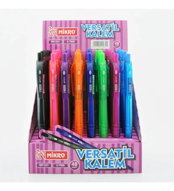 Mikro Versatil Kalem 0.7 MM Uçlu Kalem (48 Li Paket)