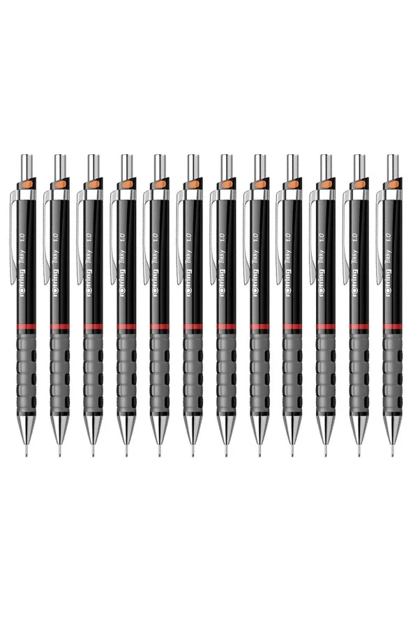 Rotring Versatil Kalem Tikky RD 0.9 MM Siyah Uçlu Kalem (12 Li Paket)